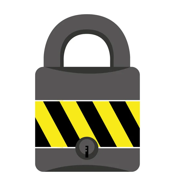 Padlock lock security icon — Stock Vector