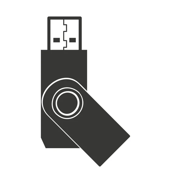 USB plug anslutningsikonen — Stock vektor