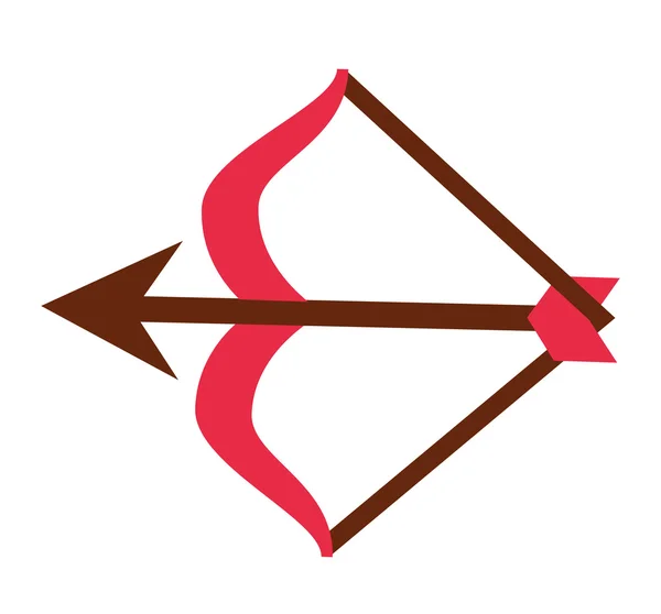 Oblouk ikonu cupid šipky — Stockový vektor