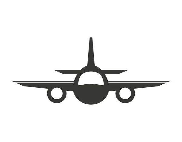 Plane airplane flying icon — Stock Vector