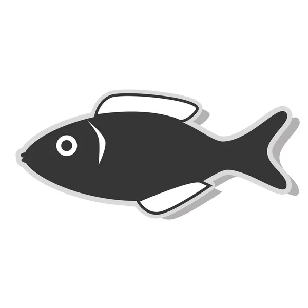 Seafood animal isolated flat icon, vector illustration. — Stock Vector