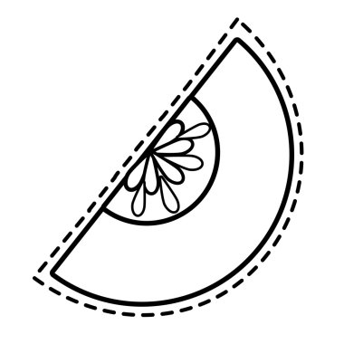 Lezzetli ve taze meyve, vektör çizim.