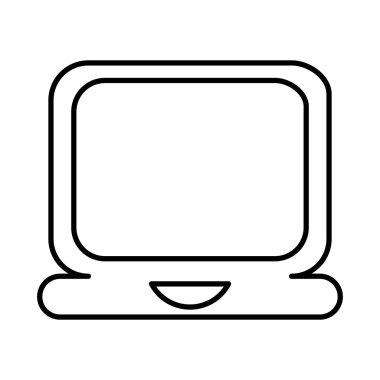 dizüstü çizgisel simgesi tasarım