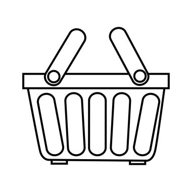 alışveriş sepeti Nesne simge vektör çizim