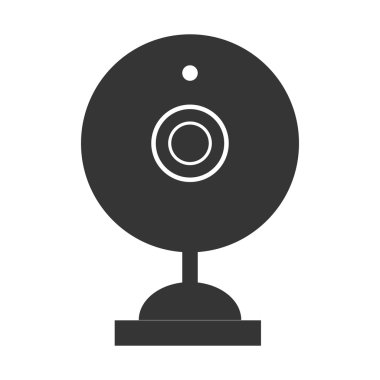 webcam sohbet aygıt kutsal kişilerin resmi, vektör çizim simgesi