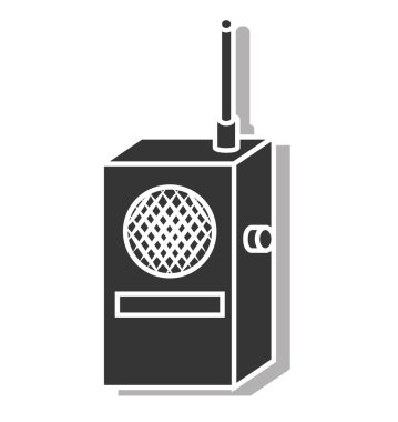 Radyo verici aygıt simgesi vektör çizim tasarım