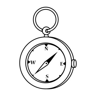 Pusula orienteering simge vektör çizim tasarım