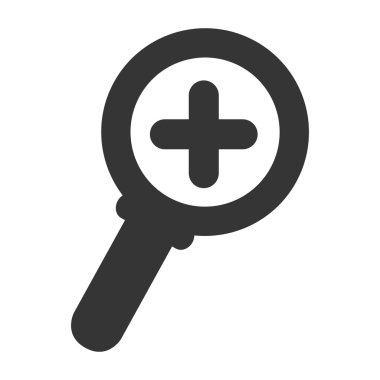 büyütme cam simgesi vektör illüstrasyon grafik tasarımı