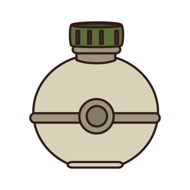 Su şişesi Nesne simge vektör çizim tasarım