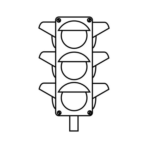 Ampel Semaphore Symbol Vektor Illustration — Stockvektor