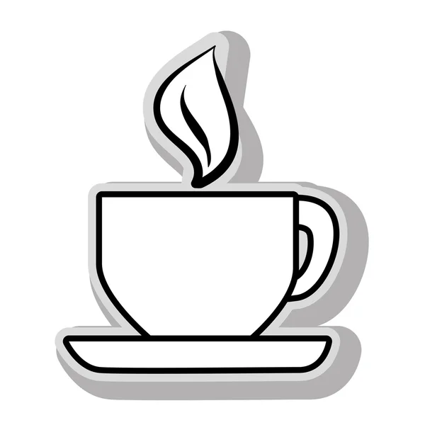 Färskt och varmt kaffekopp — Stock vektor