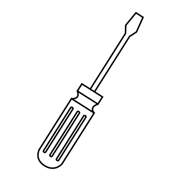 Schraubenzieher Reparatur Werkzeug Symbol Vektor Illustration — Stockvektor