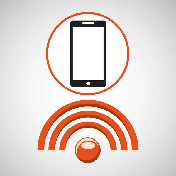 Wi-Fi tecnologia app — Vettoriale Stock