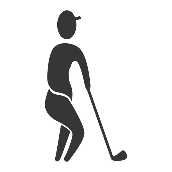 Golf sport theme design, vector illustration. — Stock Vector