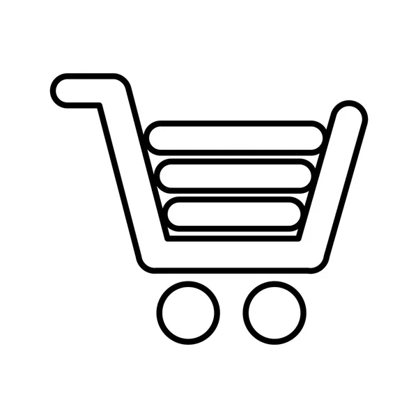 Ticari alışveriş sepeti tasarım — Stok Vektör