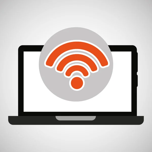 WiFi teknoloji app — Stok Vektör