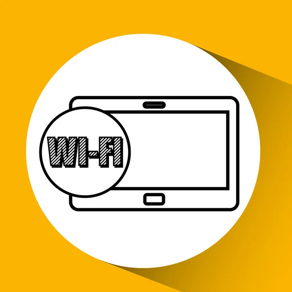 WiFi-teknik app — Stock vektor