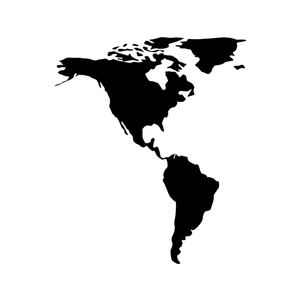 Progettazione vettoriale continente americano — Vettoriale Stock
