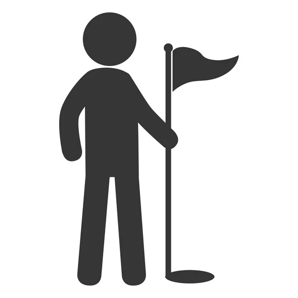 Golf design de thème de sport, illustration vectorielle . — Image vectorielle