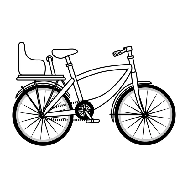 Bicicletta trasporto veicolo icona vettoriale illustrazione — Vettoriale Stock