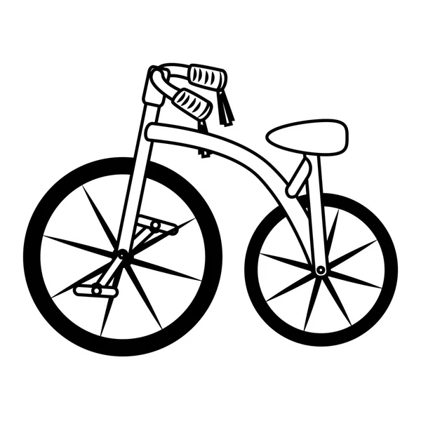 Vintage bike transport icon vector illustration — Stock Vector