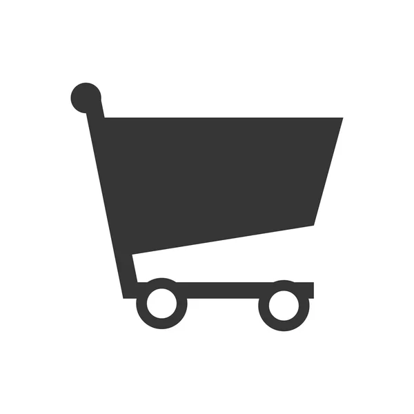 Shopping cart icon vector illustration graphic design — Stock Vector