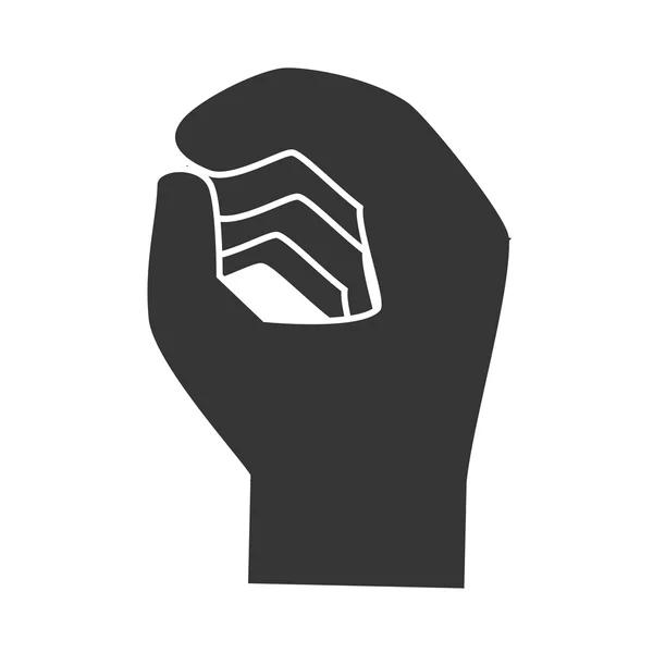Strony język migowy ikona ilustracja wektorowa. — Wektor stockowy