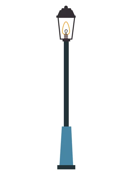Streetlight light city icon vector illustration — Stock Vector