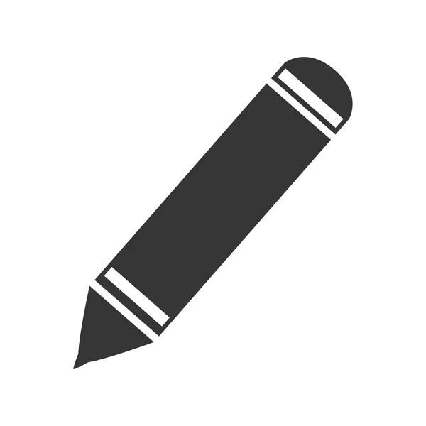 Bleistift Zeichnung Symbol Vektor Illustration Grafik Design — Stockvektor