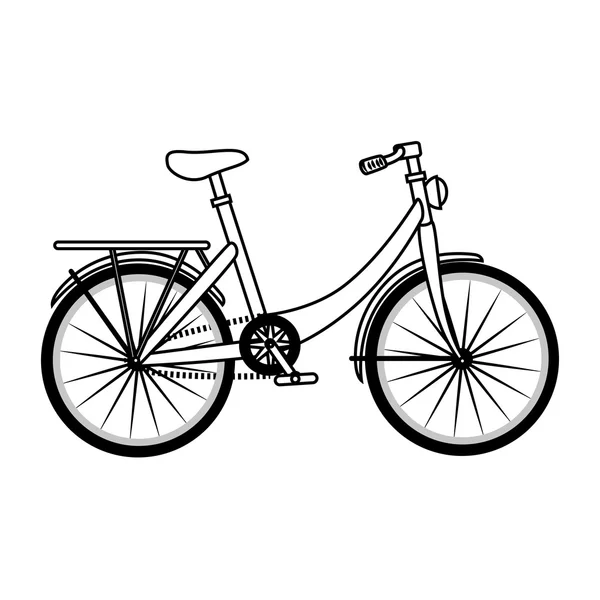 Ročník cyklistické dopravy ikona vektorové ilustrace — Stockový vektor
