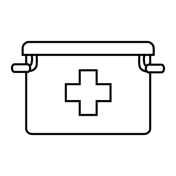 First aids suitcase icon vector illustration design — Stock Vector