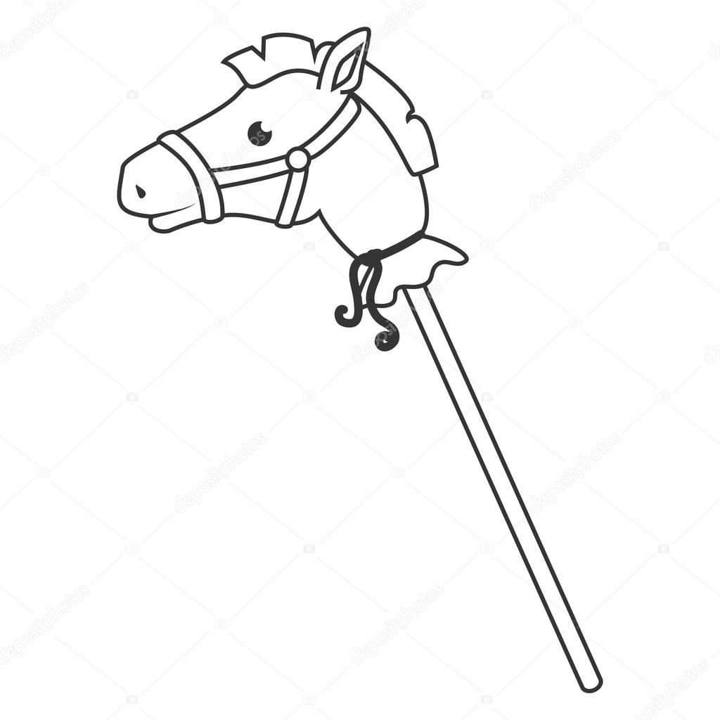 horse stick toy