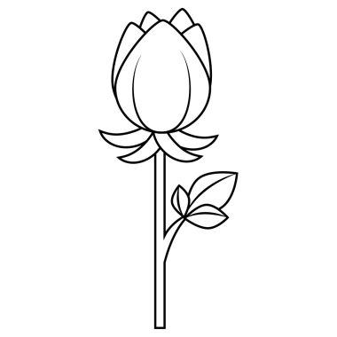 Çiçek çiçek mevcut simge vektör çizim.