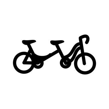 Bisiklet taşıma araç simge vektör çizim