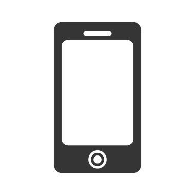 smartphone telefon teknoloji simgesi, vektör çizim simgesi
