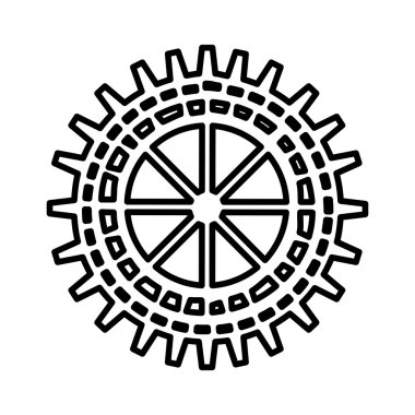 Çizgisel simgesi tasarım dişli