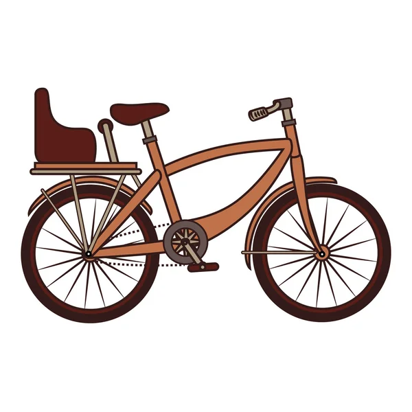 Illustrazione vettoriale icona trasporto bici vintage — Vettoriale Stock