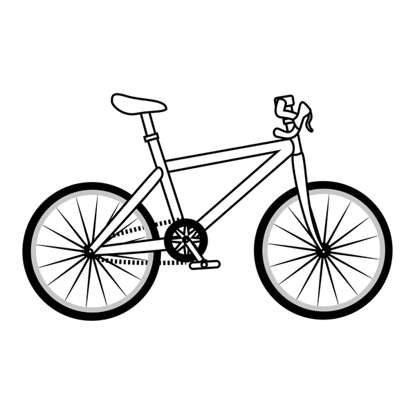 Kerékpáros közlekedési jármű ikon vektoros illusztráció — Stock Vector