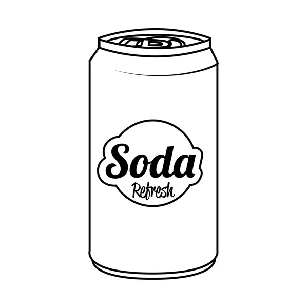 Soda dapat mengisolasi ikon datar, ilustrasi vektor . - Stok Vektor