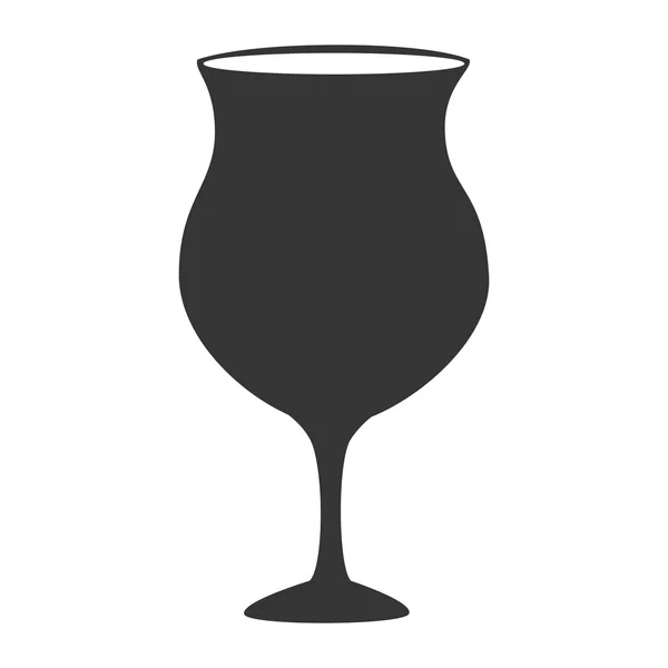 Verre à vin tasse icône vectoriel illustration . — Image vectorielle