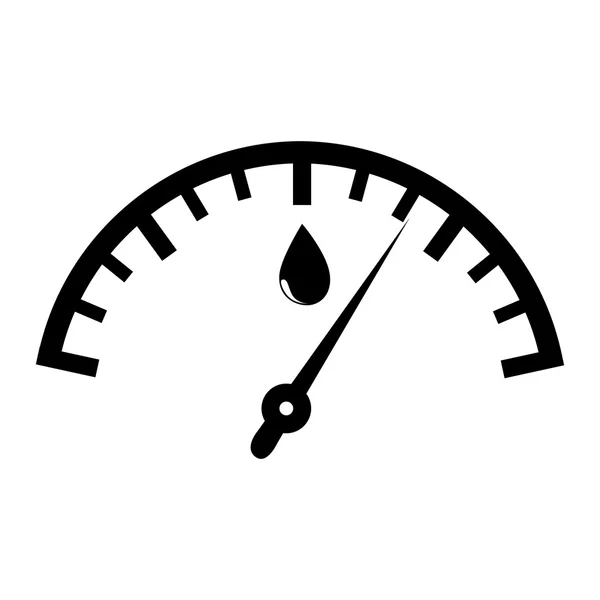 Kraftstoffmengenanzeige Symbol Vektor Illustration — Stockvektor