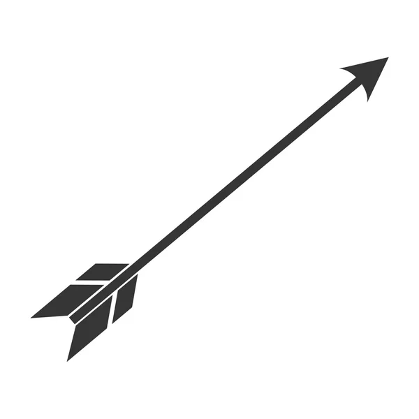 矢印アーチ武器アイコン ベクトル図 — ストックベクタ