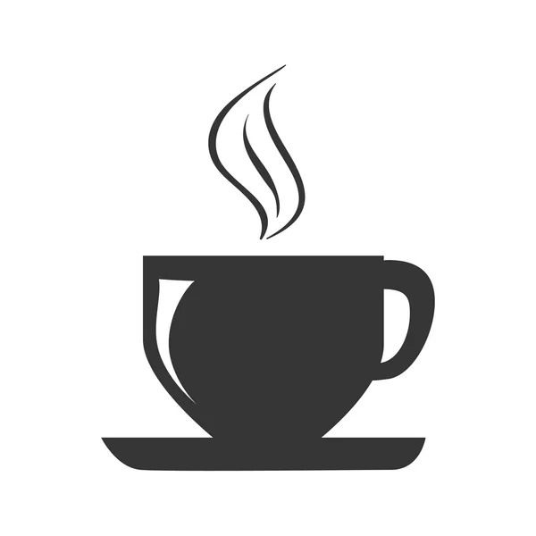 Copa de café fresco y caliente — Vector de stock