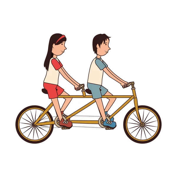 Bicicletta trasporto veicolo icona vettoriale illustrazione — Vettoriale Stock