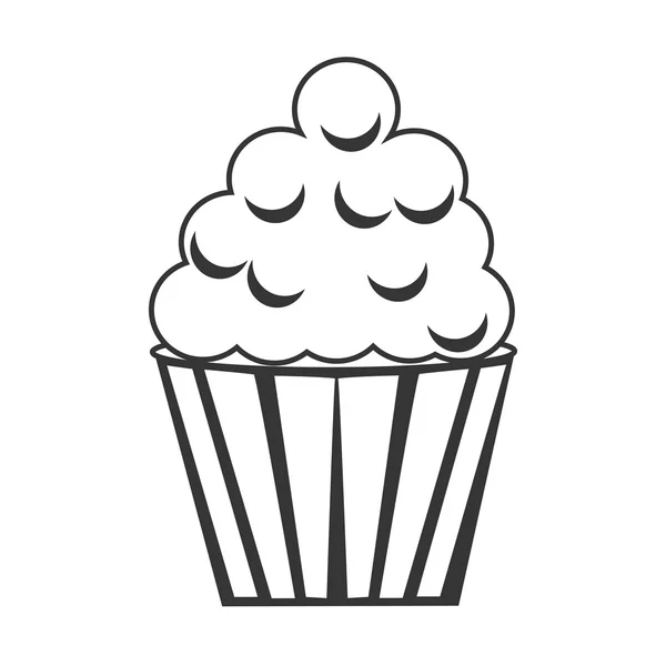 Cupcake delicioso deserto —  Vetores de Stock