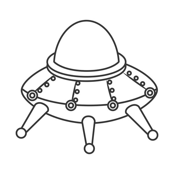 UFO kid leksak ikonen vektor illustration — Stock vektor