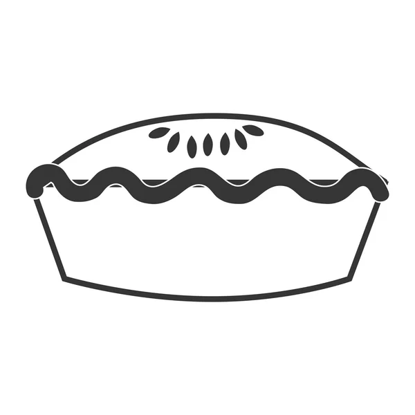 Delicioso postre de pastel — Vector de stock