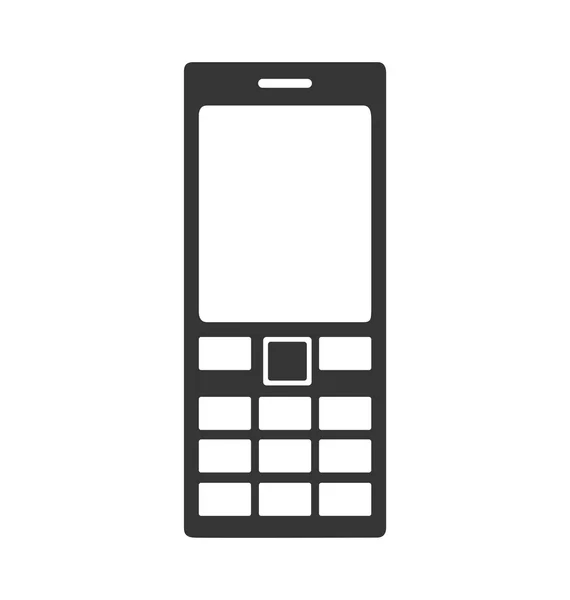 Teléfono celular botones icono, icono de ilustración de vectores — Vector de stock