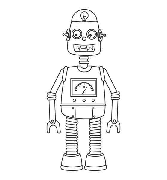 ロボット子供グッズ アイコン ベクトル図 — ストックベクタ