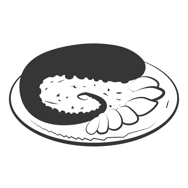 Marisco e gastronomia tema design, ilustração vetorial . — Vetor de Stock